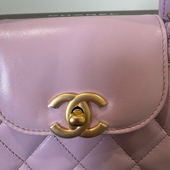 Chanel nano Kelly shopper lilac pink - Picture 2 of 7